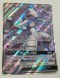 Mewtwo GX (Full Art) 72/73 Shining Legends Ultra Rare Holo 190HP Pokemon TCG - Image 3