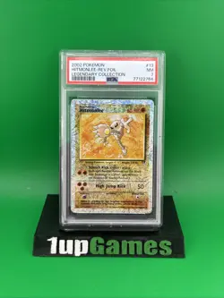 2002 Pokemon Legendary Collection Hitmonlee Reverse Foil #13 PSA 7 - Image 1