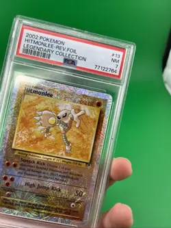 2002 Pokemon Legendary Collection Hitmonlee Reverse Foil #13 PSA 7 - Image 5