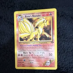 Pokemon Blaine's Ninetales Gym Challenge 2/132 HP60 Rare Wizards of the Coast - Image 1