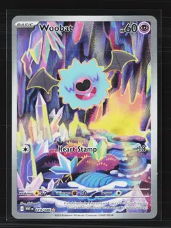 2025 Pokemon Scarlet & Violet White Flare Woobat #119/86 - Image 1