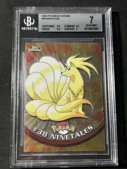 2000 Topps Chrome Pokemon Series 1 #38 Ninetales holo - Image 1