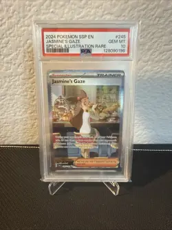 Jasmine's Gaze 245/191 Speacial Illustration Rare Pokemon Surging Sparks PSA 10 - Image 1