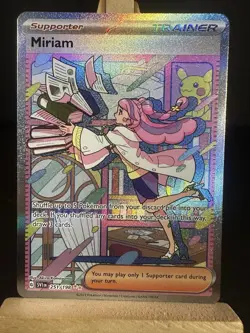 NM Pokemon: Miriam Special Illustration Rare SIR Full Art Holo 251/198 - Image 1
