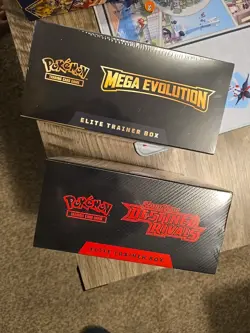 Pokemon TCG Destined Rivals & Mega Evolution Gardevoir ETB Bundle NEW - Image 2