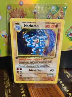 Pokemon SEALED - 1st Edition Holo Machamp – Base Set 8/102 - Image 1