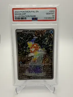 2023 Pokemon SV Paldea Evolved Magikarp Illustration Rare #203 PSA 10 - Image 1