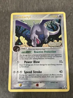Aerodactyl Reverse Foil Pokemon EX Legend Maker #1 2006 - Image 1