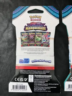 Pokemon Scarlet & Violet Twilight Masquerade Sleeved Booster Pack Lot Of 4 - Image 4