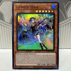 Yugioh! TCG - Elfnote Tinia BPRO-EN011 Ultra Rare - 1st Ed NM Burst Protocol - Image 1