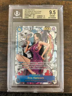BGS 9.5 Boa Hancock Manga Rare OP07-051 English One Piece TCG Gem Mint - Image 1