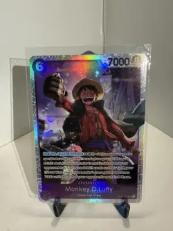One Piece TCG Monkey.D.Luffy Straw Hat Crew Starter Deck ST26-005SR Near Mint - Image 1