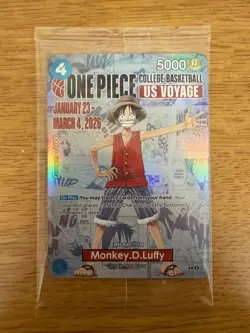 Monkey.D.Luffy (055) (College Basketball US Voyage) P-055 One Piece Promotion... - Image 1