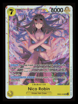 One Piece Extra Booster Heroines Edition EB03-055 Nico Robin SR NM CCG - Image 1