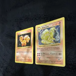 Pokemon Vulpix & Ninetales Base Set 1999 Holo Regular Card Lot TCG English - Image 2