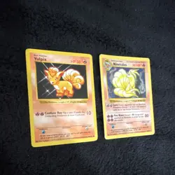 Pokemon Vulpix & Ninetales Base Set 1999 Holo Regular Card Lot TCG English - Image 3