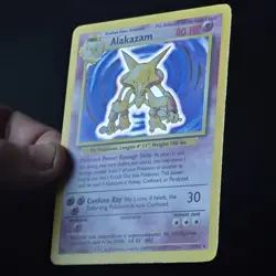 Alakazam 1/102 Base Set Holo Rare Pokemon Card WOTC 1999 Vintage - Image 5