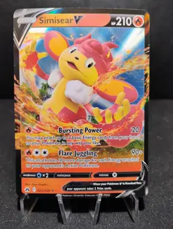 Simisear v 022/159 Pokemon Crown Zenith Holo Ultra Rare Card Free Shipping - Image 1