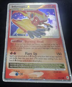 Infernape LV.X 121/130 Diamond & Pearl Ultra Rare Vintage Pokemon Card - MP - Image 5