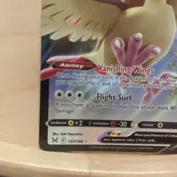 Pokemon Card TCG Lost Origin SWSH PIDGEOT V 137/196 Holo Rare ⭐99p Start⭐ NM - Image 5