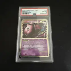 2010 Pokemon card Triumphant Mew Prime #97 Rare Holo PSA 8 - Image 1