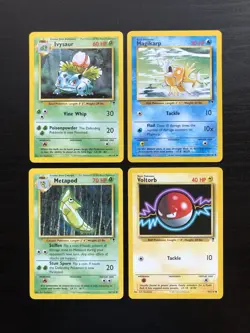 Pokemon TCG: Lot of 4x Legendary Collection Non-Holo Cards, NM/VLP - Image 1