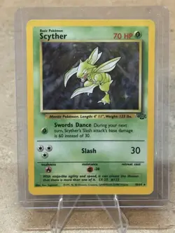 Pokemon Scyther Jungle Holo Rare Unlimited 70 HP 10/64 English Card - Image 1