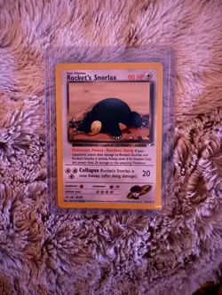 Pokemon Team Rocket's Snorlax 33/132 rare non halo vintage card - Image 1