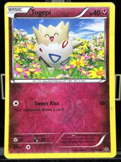 Pokemon Card Togepi Roaring Skies Reverse Holo 43/108 MP - Image 3