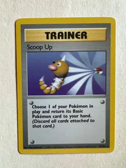 1999 Scoop Up 78/102 Rare Trainer Pokemon Card WOTC Base Set - Image 1