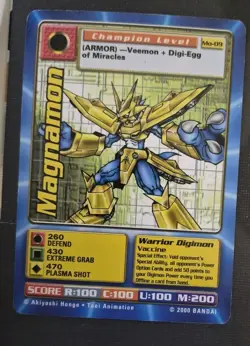 Magnamon Mo-09 | Digimon Movie Promo Card | Digi-Battle Series | Bandai 2000 HP - Image 1