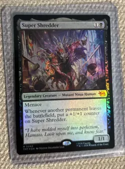 Super Shredder Teenage Mutant Ninja Turtles Foil MTG TMNT Mythic Near Mint - Image 1