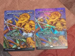 MTG Borderless Silverclad Ferocidons x2 Mythic TMNT FOIL x1 NM Low S&H - Image 1