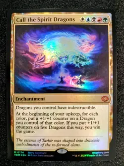 MTG Call the Spirit Dragons Foil 0174 Tarkir: Dragonstorm NM - Image 1