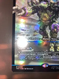 magic the gathering tmnt Donatello, Gadget Master Showcase Foil - Image 3