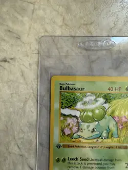 Pokemon Bulbasaur 44/102 SHADOWLESS Base Set 1st Edition English 1999 WOTC MP - Image 3