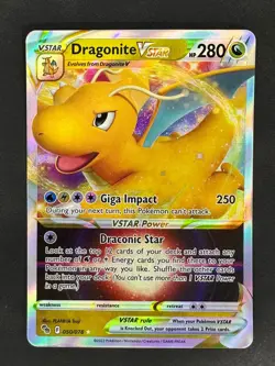 DRAGONITE VSTAR 050/078 HOLO RARE VSTAR POKEMON GO POKEMON NM - Image 1
