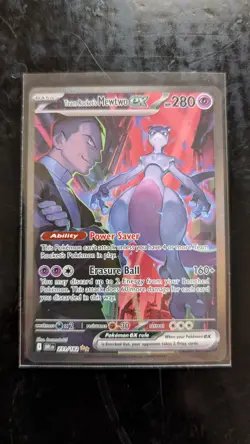 Pokemon Team Rocket's Mewtwo EX 231/182 Destined Rivals Holo 280 HP Special Rare - Image 1