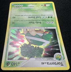 Torterra 17/130 Holo Rare Diamond & Pearl Pokemon TCG w/ 💫 SWIRL - LP - Image 4