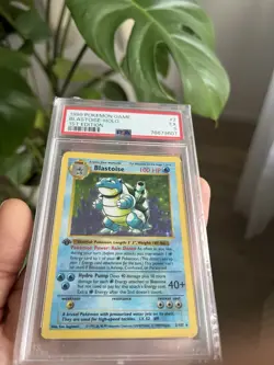 1999 Pokemon 1st Edition Shadowless Blastoise Base Set Holo Rare - PSA 5 - Image 2