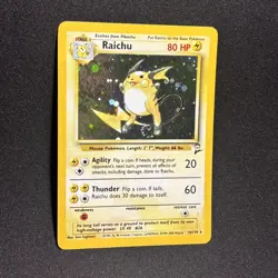 Pokemon TCG Base Set 2 Holo Unlimited Holo Rare Raichu 16/130 - Image 2