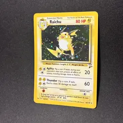 Pokemon TCG Base Set 2 Holo Unlimited Holo Rare Raichu 16/130 - Image 3