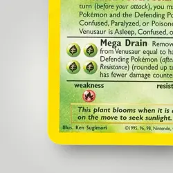 Pokemon Venusaur 013 WOTC Black Star Promo LP+ Condition - Image 5