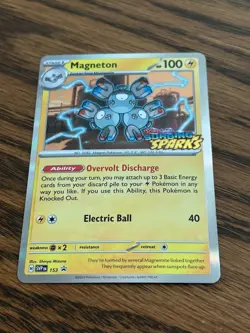 Pokemon Magneton SVP153 Black Star Surging Sparks Pre-Release Stamped Promo - NM - Image 1
