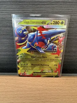 Mega Heracross ex 004/094 Holo Double Rare ME Phantasmal Flames Pokemon TCG NM - Image 1