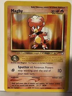 Magby 23/111 Neo Genesis LP Pokemon Fast Shipping - Image 1