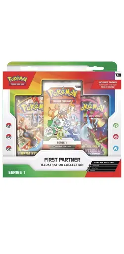 Pokemon TCG First Partner Illustration Collection Series 1 New Sealed Ships 3/20 - Image 1
