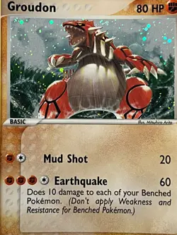 Pokemon 2004 EX Hidden Legends-Groudon 102/101 Secret Rare Holo -NM - Image 2