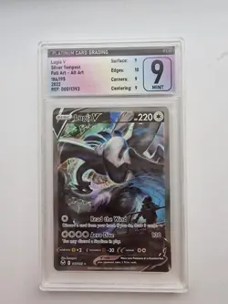 Lugia V (Alternate Full Art) 186/195 -Ultra Rare Silver Tempest - Pokemon PCG 9 - Image 1