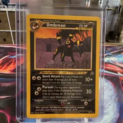 Pokemon TCG Umbreon Neo Discovery Rare 32/75 70 HP 1st Edition English - Image 1